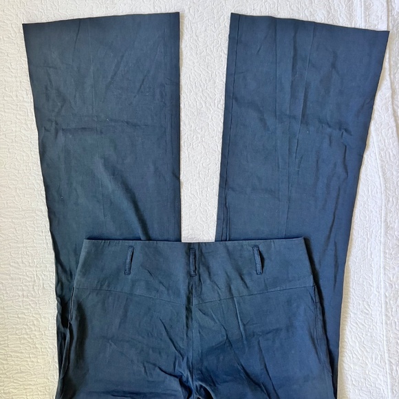 NWOT Theory Linen blend Navy blue pants - Picture 5 of 5
